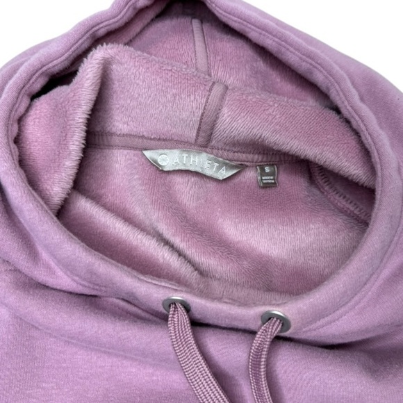 Athleta Fur Lined Oversized Hoodie Size Small - Picture 2 of 5